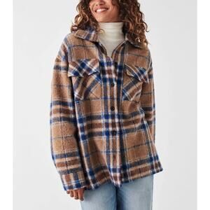 FAHERTY Cotswold Shirt Jacket Shacket Rocky Mountain Plaid Large L